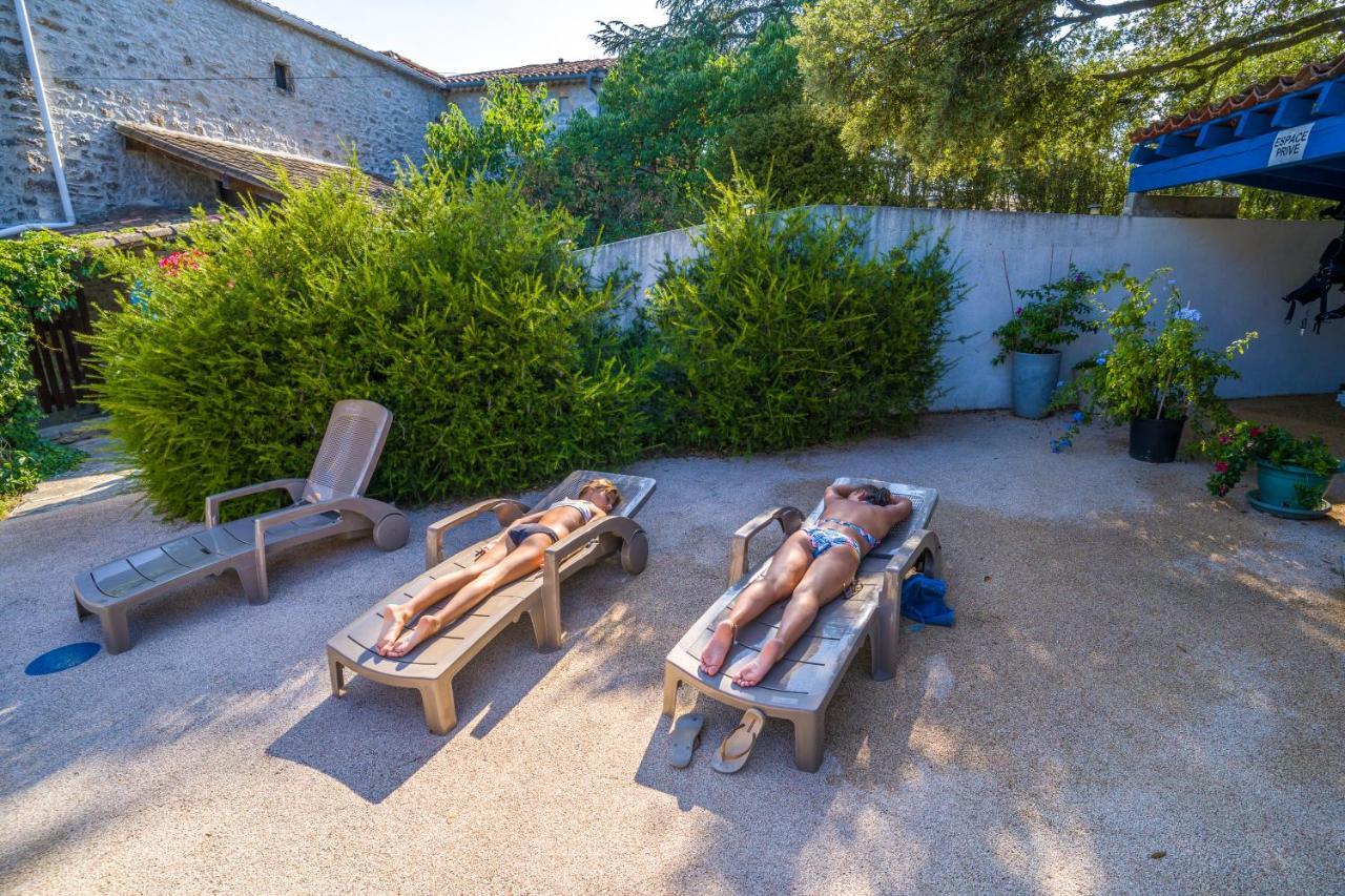 Gites De Plos Appart Chalet Piscine Spa Anduze Exteriér fotografie