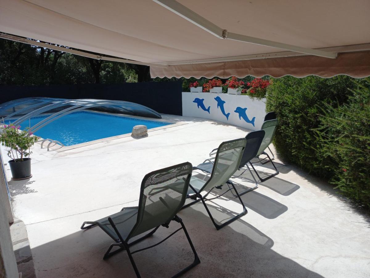 Gites De Plos Appart Chalet Piscine Spa Anduze Exteriér fotografie